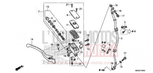MAITRE-CYLINDRE FREIN AV. (NC700S) NC700SD de 2013